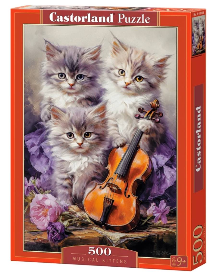 

Пазл Castorland Музыкальные котята, 500 дет