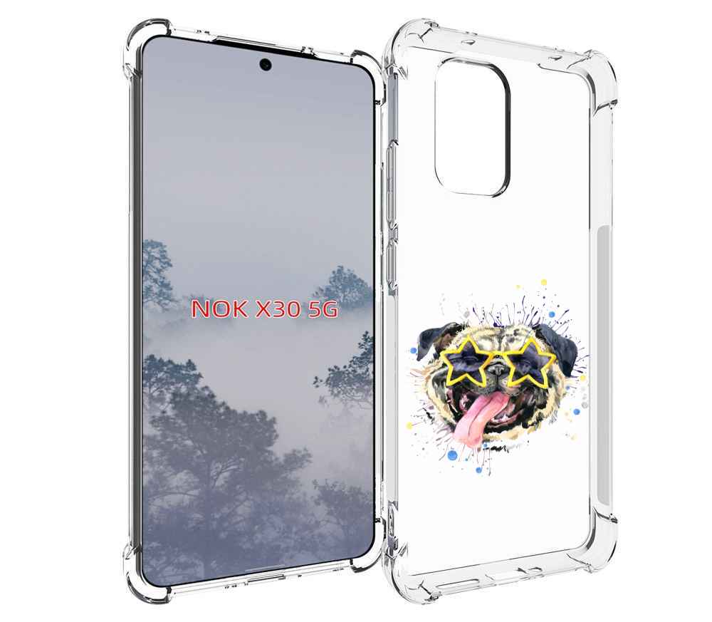 

Чехол MyPads мопс боксер для Nokia X30 5G, Tocco