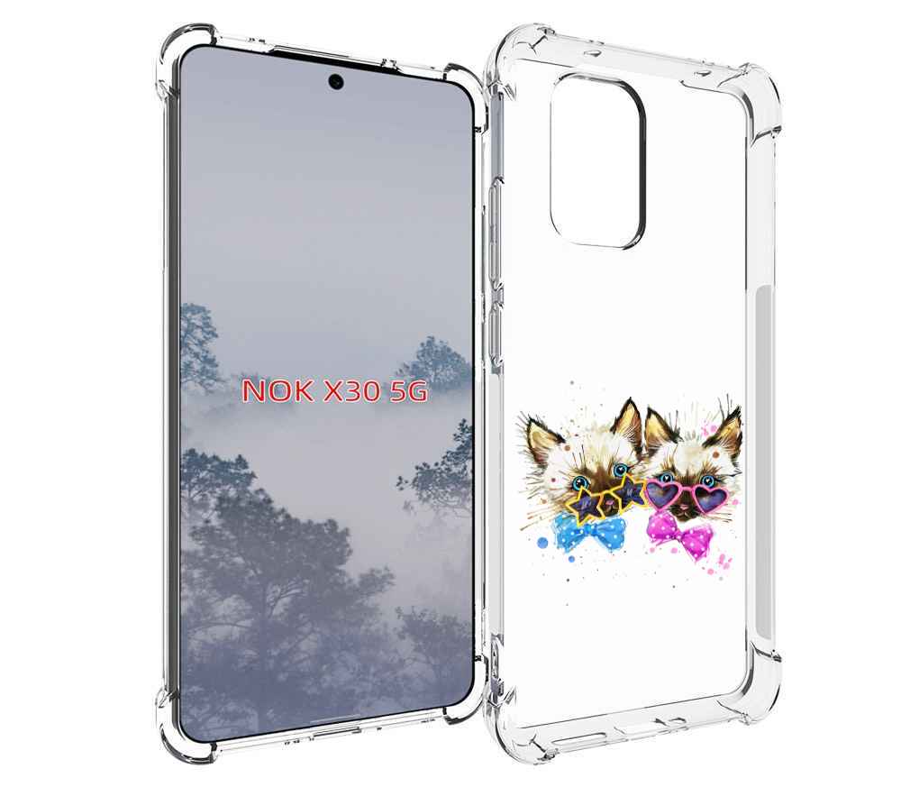 

Чехол MyPads милые котята для Nokia X30 5G, Tocco