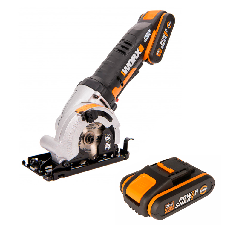 Дисковая пила аккумуляторная WORX SAW WX527 + Аккумулятор WORX WA3551