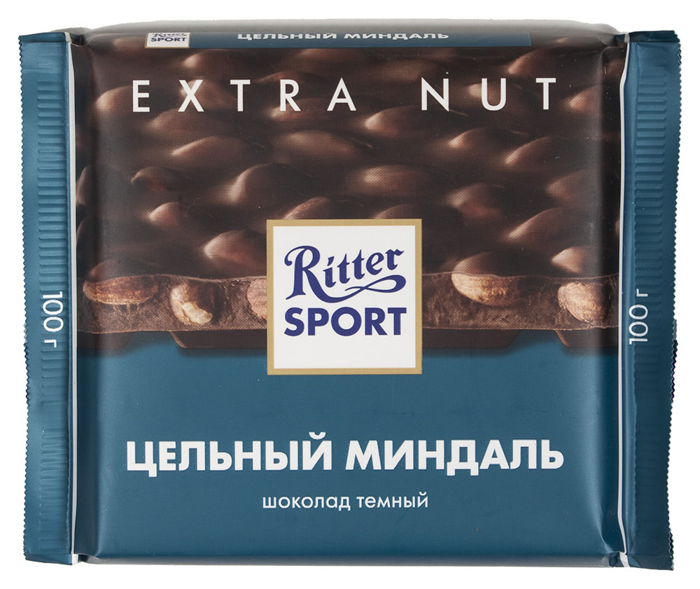 

Шоколад темный Ritter Sport с цельным миндалем 100 г