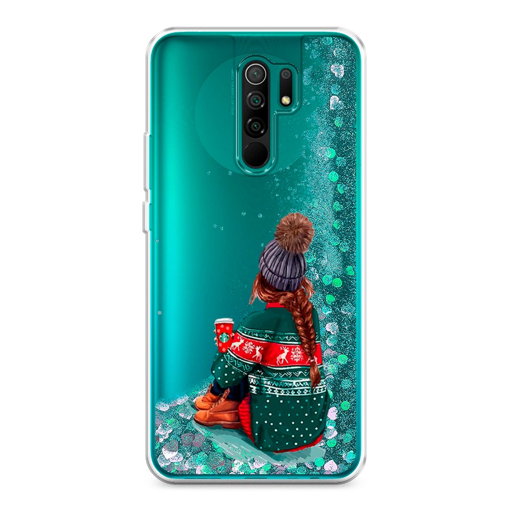 

Жидкий чехол с блестками "Winter dreams" на Xiaomi Redmi 9, 38395-1