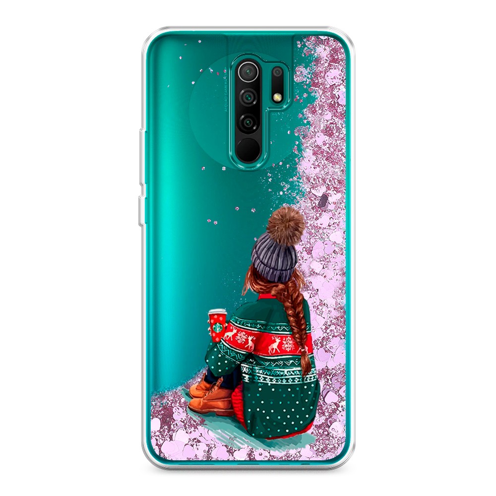 

Жидкий чехол с блестками "Winter dreams" на Xiaomi Redmi 9, 38394-1