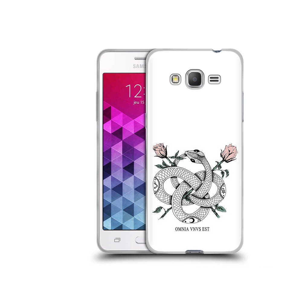 

Чехол MyPads Tocco для Samsung Galaxy Grand Prime нарисованная змея абстракция, Прозрачный, Tocco