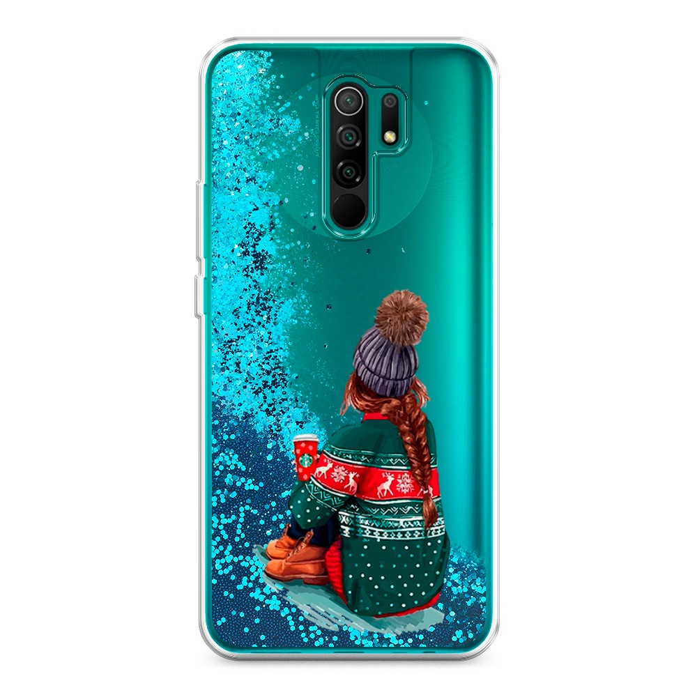

Жидкий чехол с блестками "Winter dreams" на Xiaomi Redmi 9, 38393-1