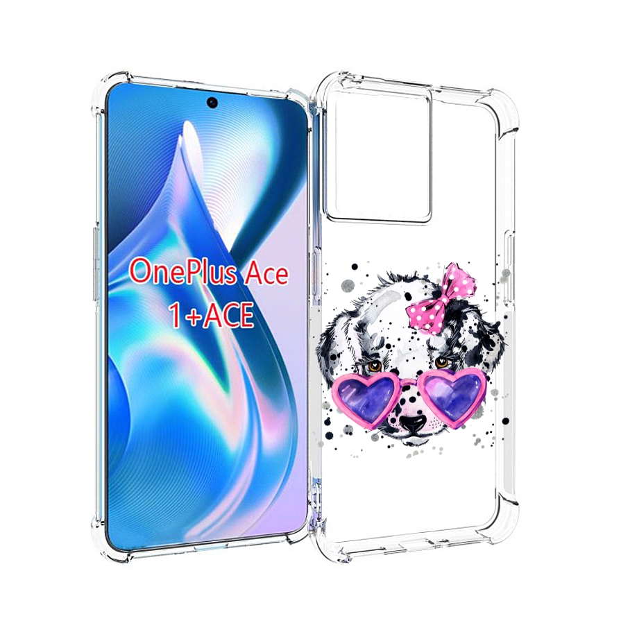 

Чехол MyPads долматинец в очках для OnePlus Ace, Прозрачный, Tocco