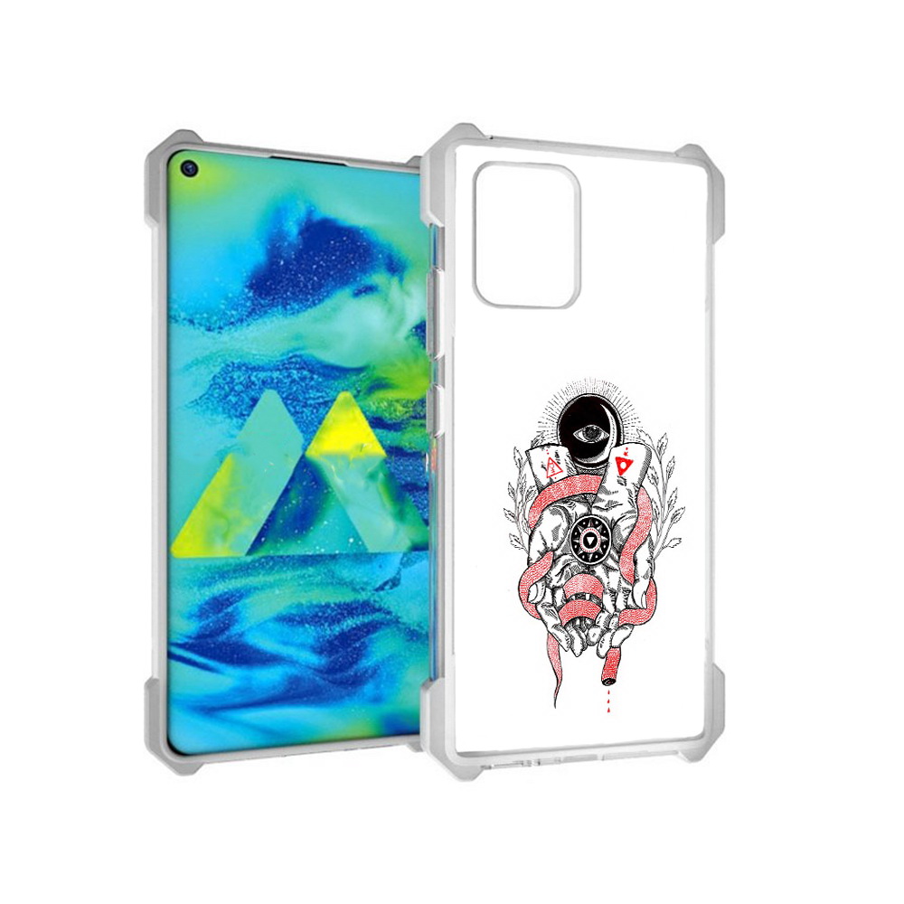 

Чехол MyPads Tocco для Samsung Galaxy S10 Lite абстрация связанные руки (PT143840.502.213), Прозрачный, Tocco