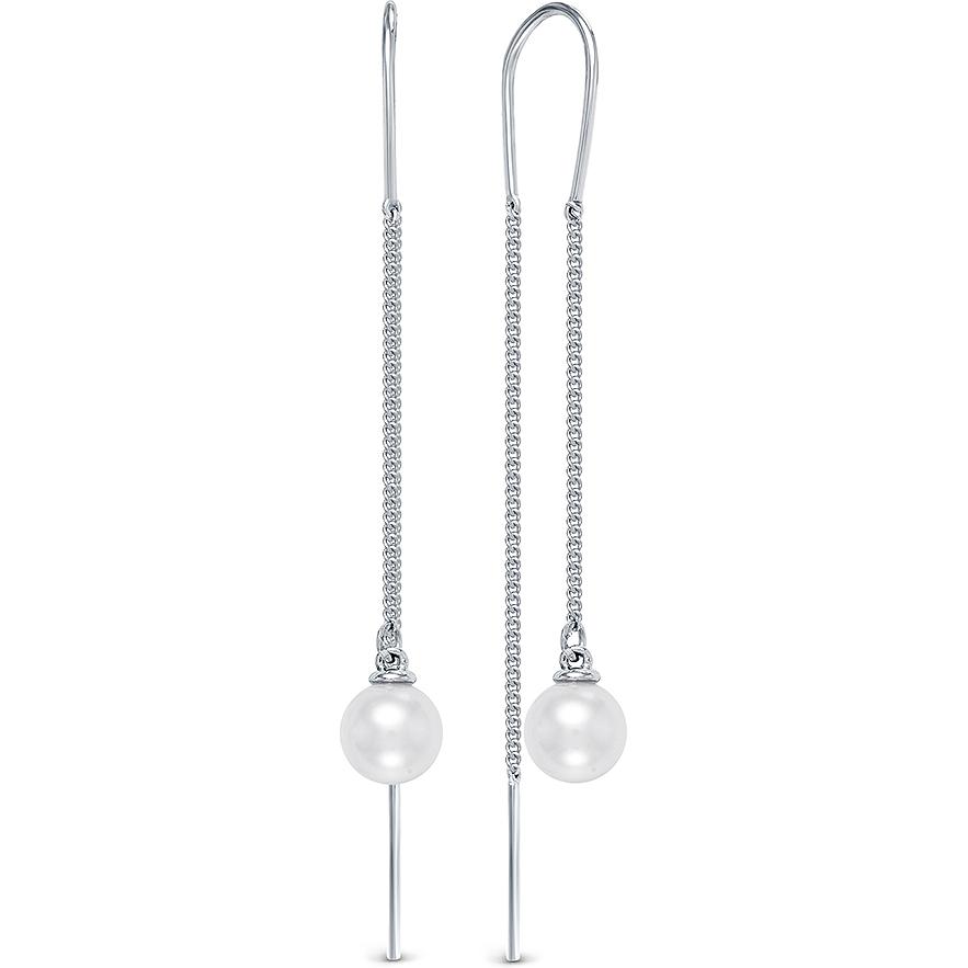 

Серьги женские из серебра АЛЬКОР 02-1447, жемчуг, 02-1447