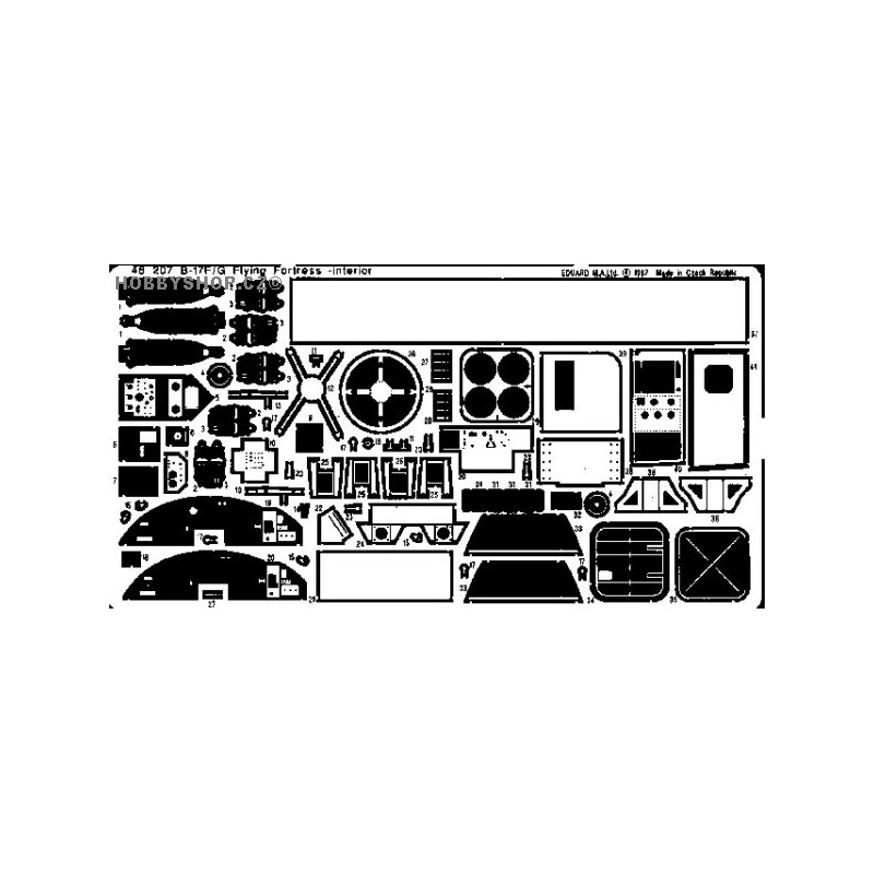 

Фототравление Eduard 48207 B-17F/G interior
