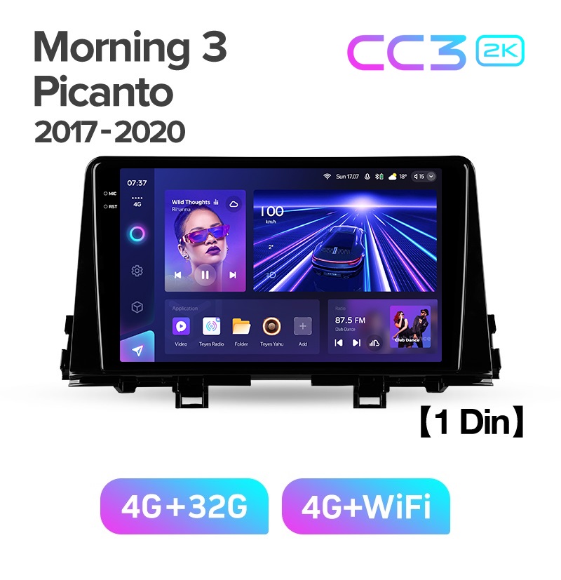 Магнитола TEYES KIA PICANTO 2017-2020 г CC3 2K 432ГБ 3489000₽