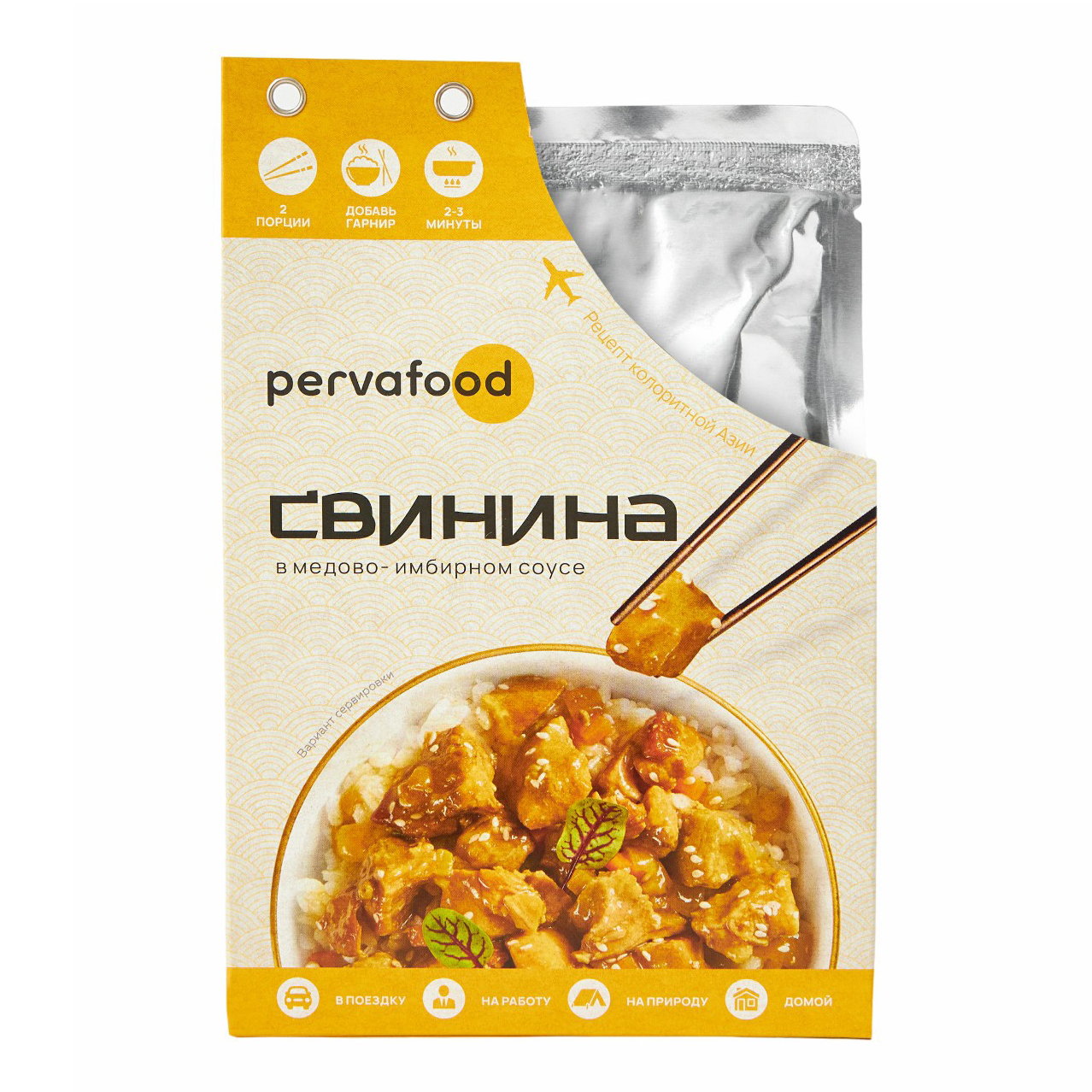 

Свинина Perva в медово-имбирным соусе 300 г