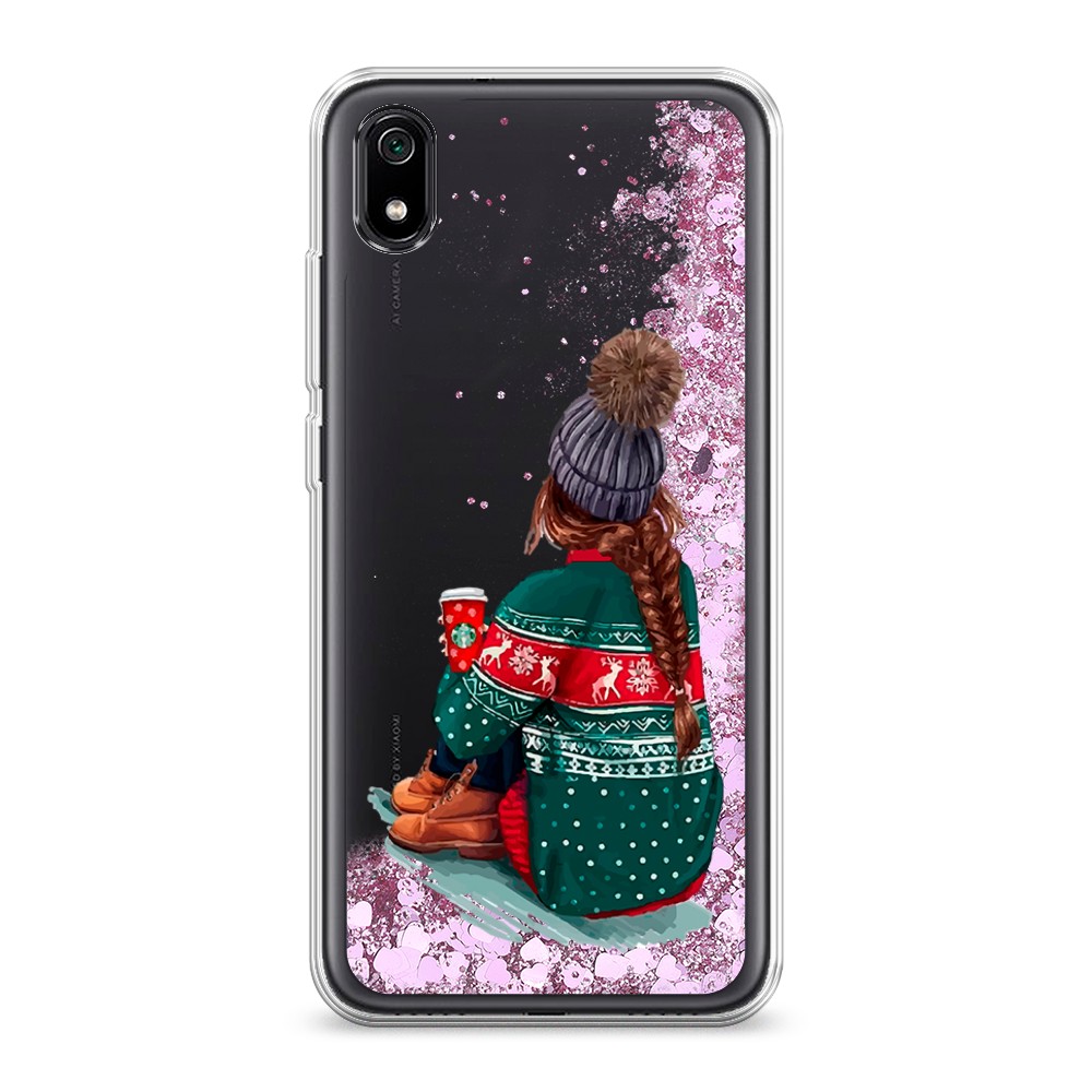 

Жидкий чехол с блестками "Winter dreams" на Xiaomi Redmi 7A, 35494-1