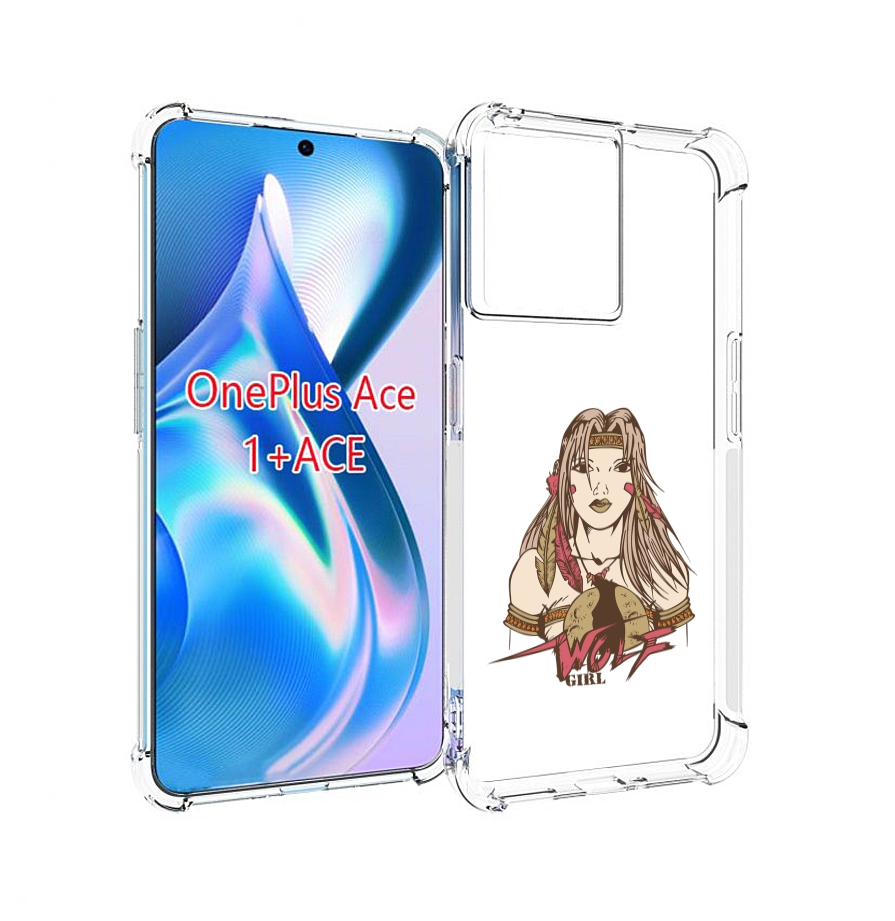 

Чехол MyPads девушка волк для OnePlus Ace, Прозрачный, Tocco