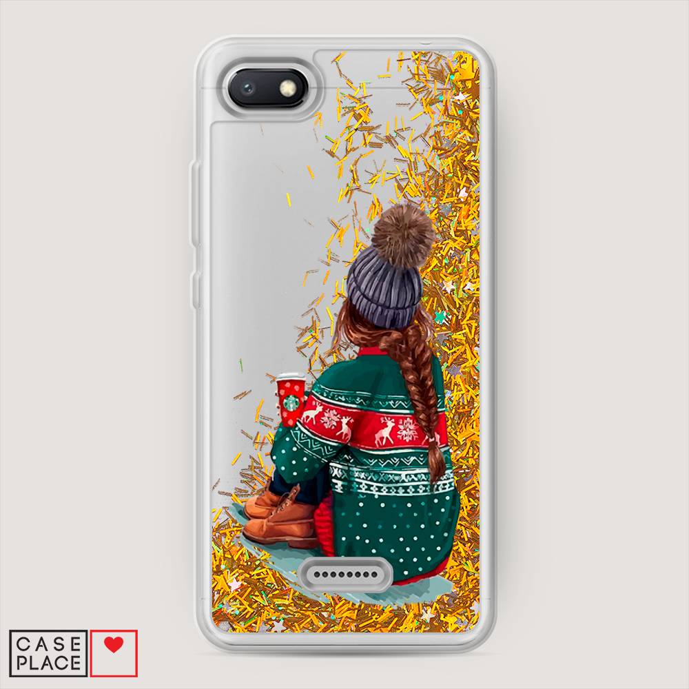 

Жидкий чехол с блестками "Winter dreams" на Xiaomi Redmi 6A, 34190-1