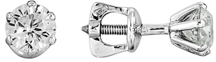 

Серьги-пусеты из серебра АЛЬКОР 02-0380, фианит, 02-0380