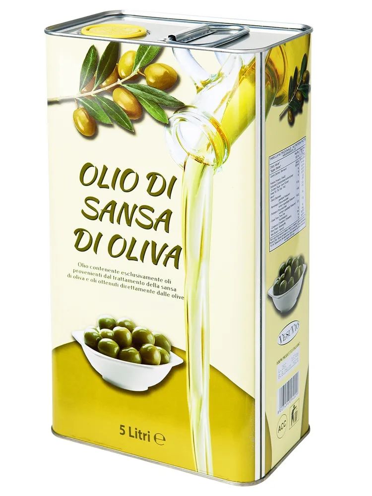 Оливковое масло для жарки Olio di sansa di oliva  5 л   ( Италия )