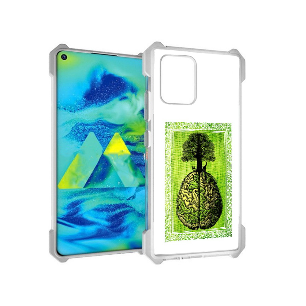 

Чехол MyPads Tocco для Samsung Galaxy S10 Lite абстракция здоровый мозг (PT143840.502.211), Прозрачный, Tocco