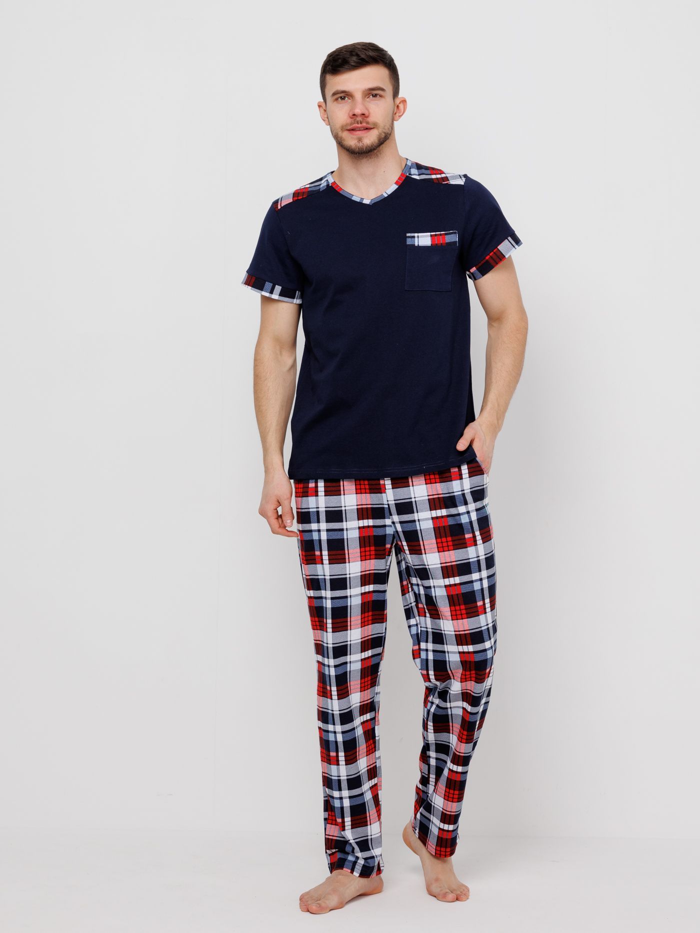 

Комплект домашний мужской Home Style 5014КФ01 синий 48 RU, 5014КФ01