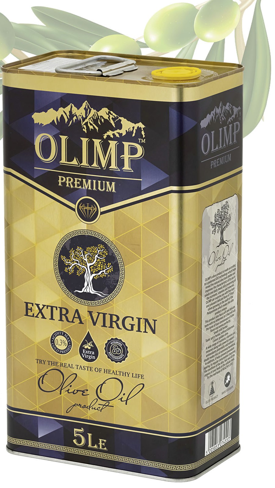 Оливковое масло Olimp Extra Virgin Olive Oil Premium quality 5л, Греция