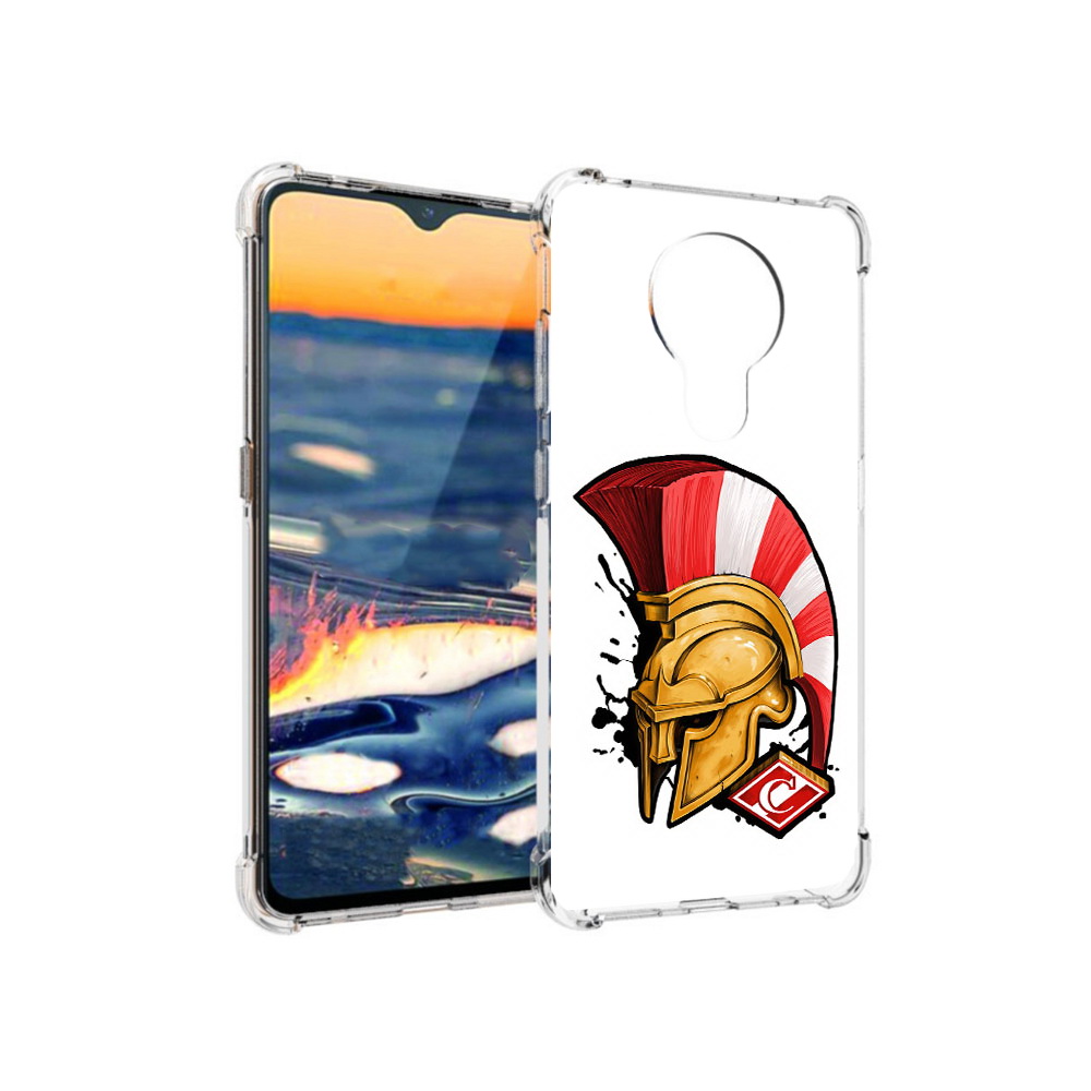 

Чехол MyPads Tocco для Nokia 5.3 ФК спартак шлем (PT227052.106.185), Прозрачный, Tocco