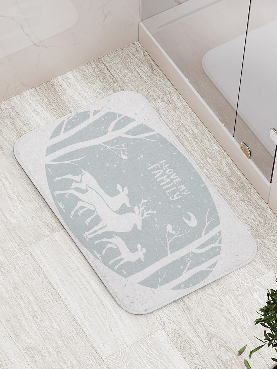 

bath_85071 Коврик противоскользящий для ванной, сауны, бассейна, 77х52 см