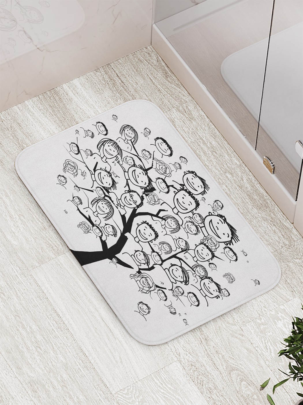 

bath_85070 Коврик противоскользящий для ванной, сауны, бассейна, 77х52 см