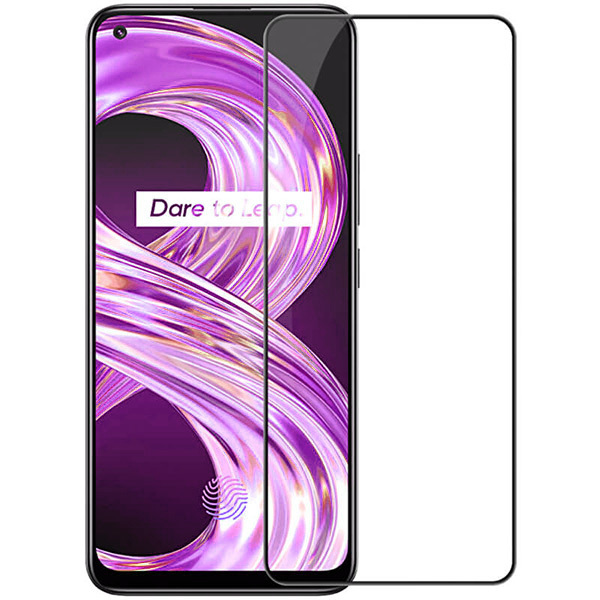 

Защитное стекло для Realme 8 Glass Pro Full Glue Черное