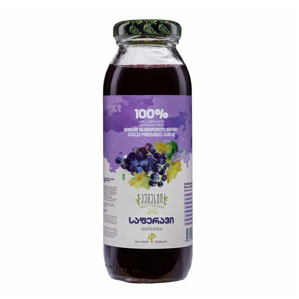 

Сок August Fruit Factory Саперави 97% прямого отжима 0,25 л