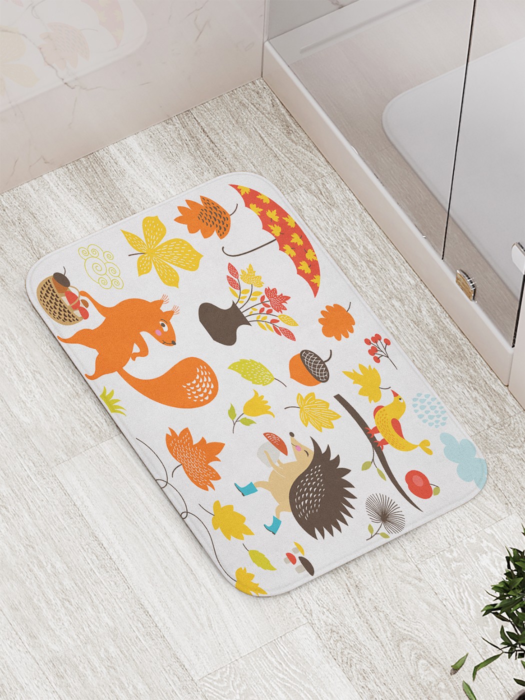 

bath_85029 Коврик противоскользящий для ванной, сауны, бассейна, 77х52 см