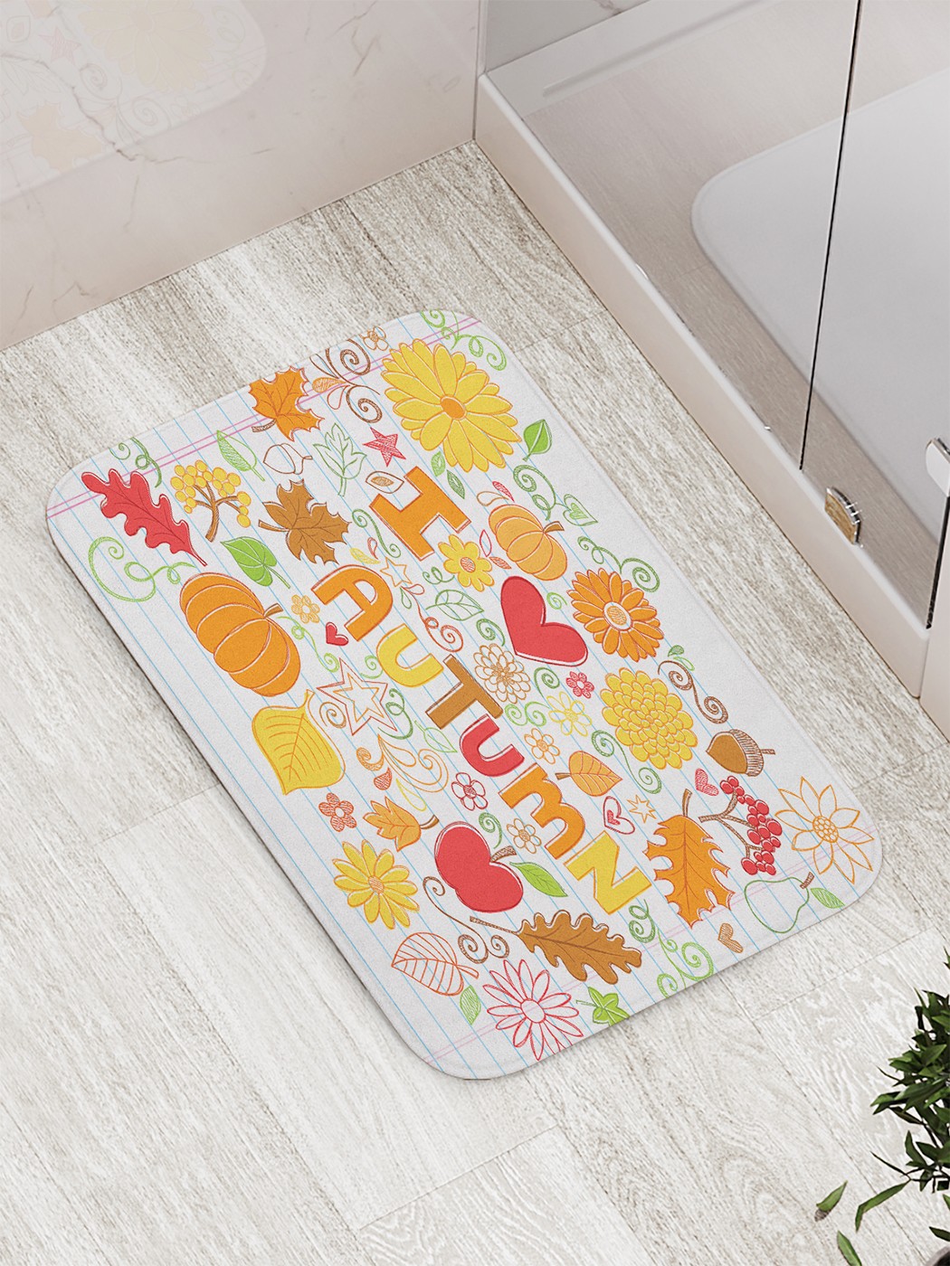 

bath_85023 Коврик противоскользящий для ванной, сауны, бассейна, 77х52 см