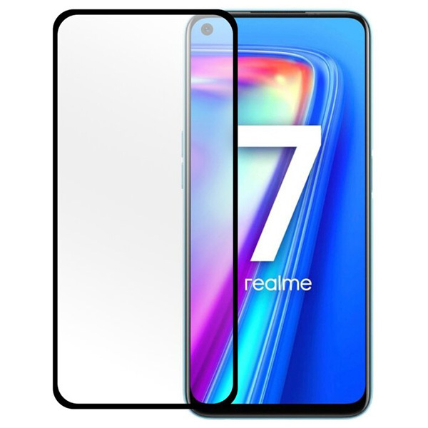 

Защитное стекло для Realme 7 3D Черное