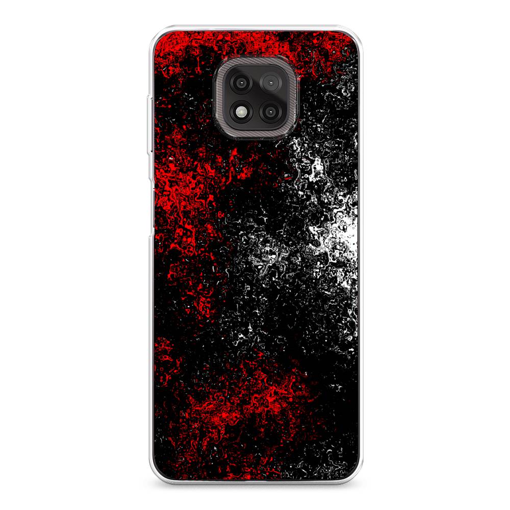 

Чехол на Motorola Moto G Power 2021 "Монотипия", Красный;черный;белый, 242750-3