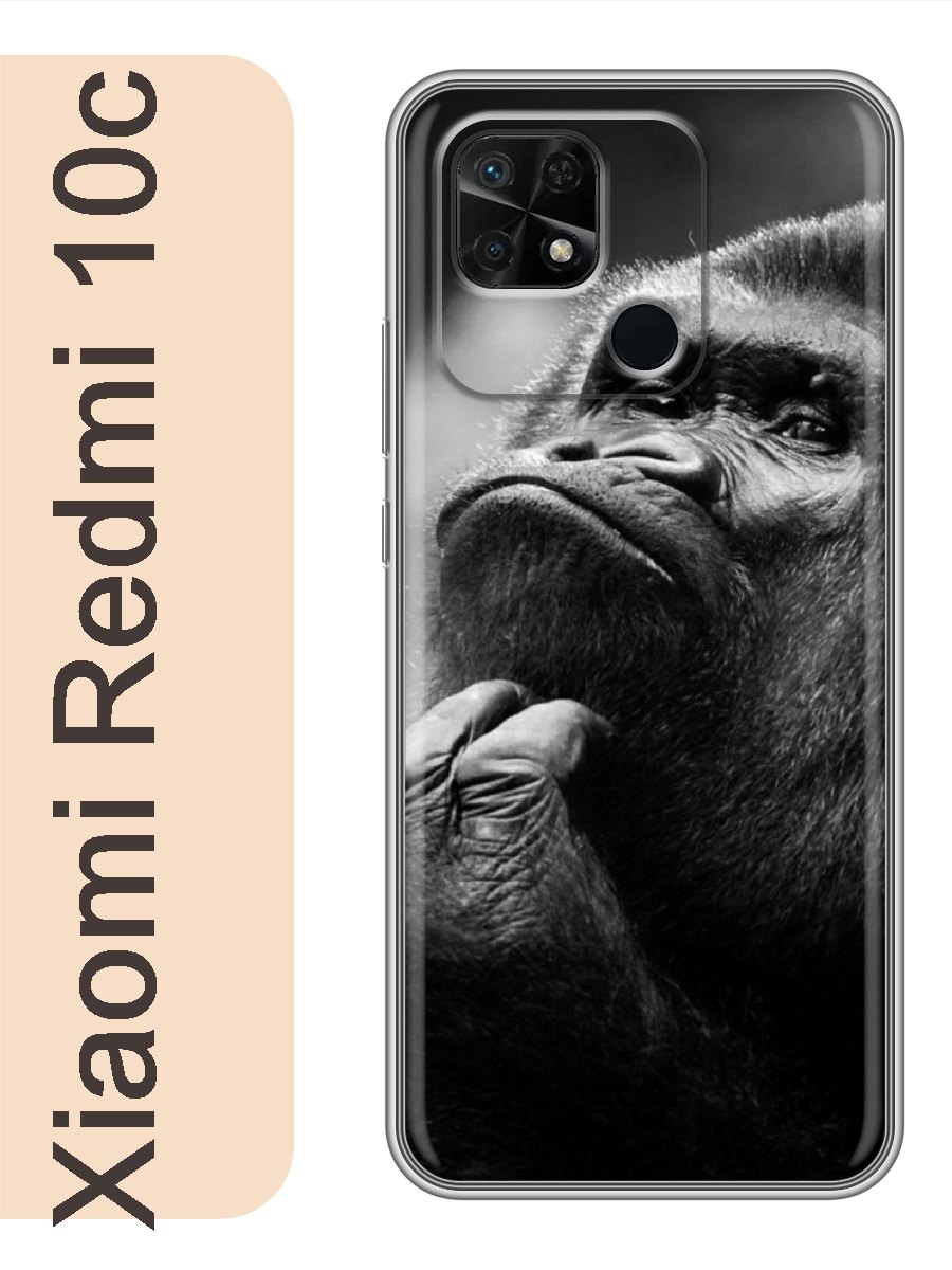 

Чехол на Xiaomi Redmi 10c горилла обезьяна 305, red10czhiv