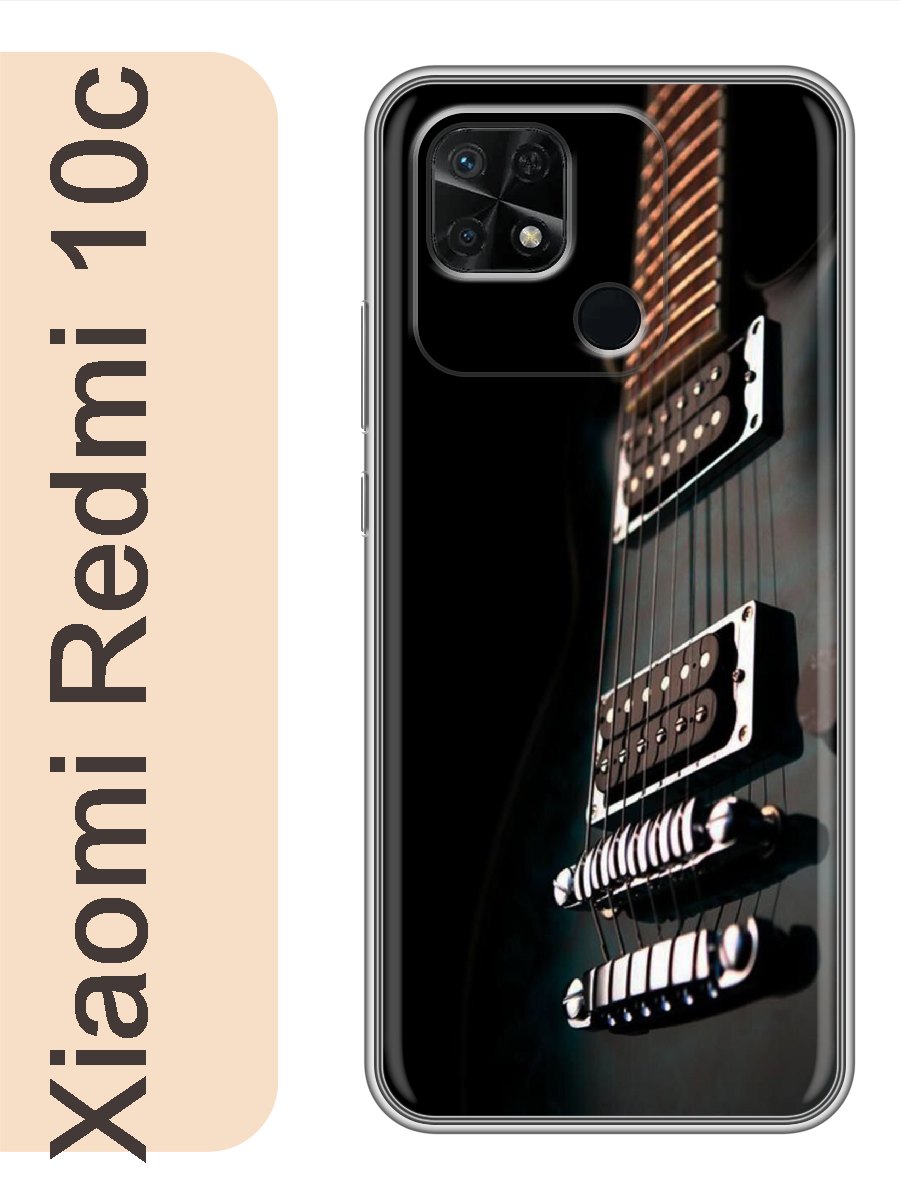 

Чехол на Xiaomi Redmi 10c гитара 295, Прозрачный, red10crzne