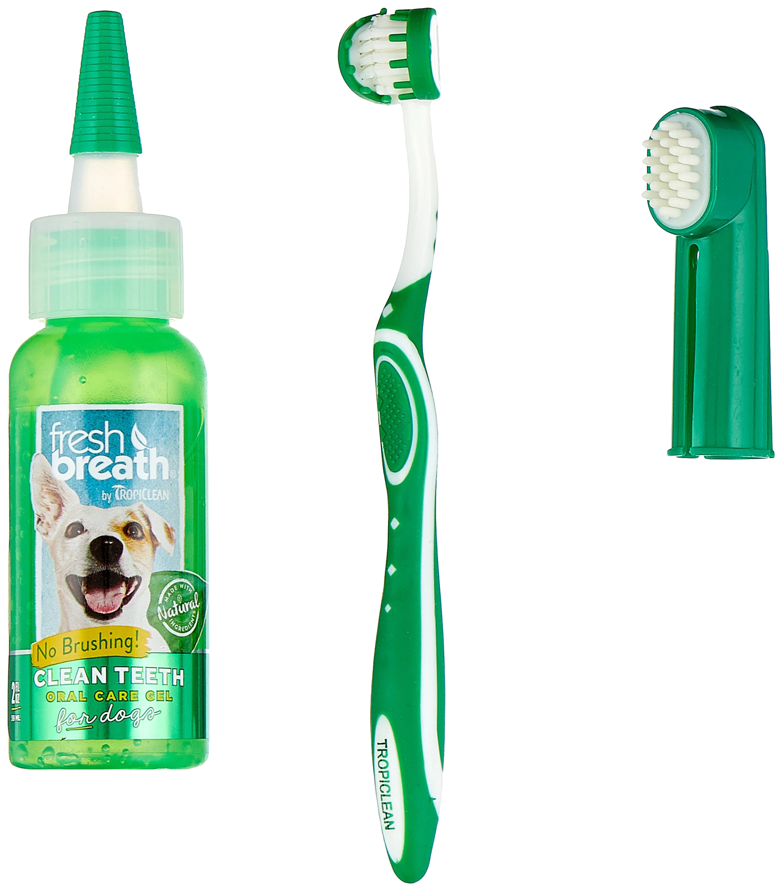 Набор TropiClean Fresh Breath для ухода за зубами собак мини-пород 59 мл