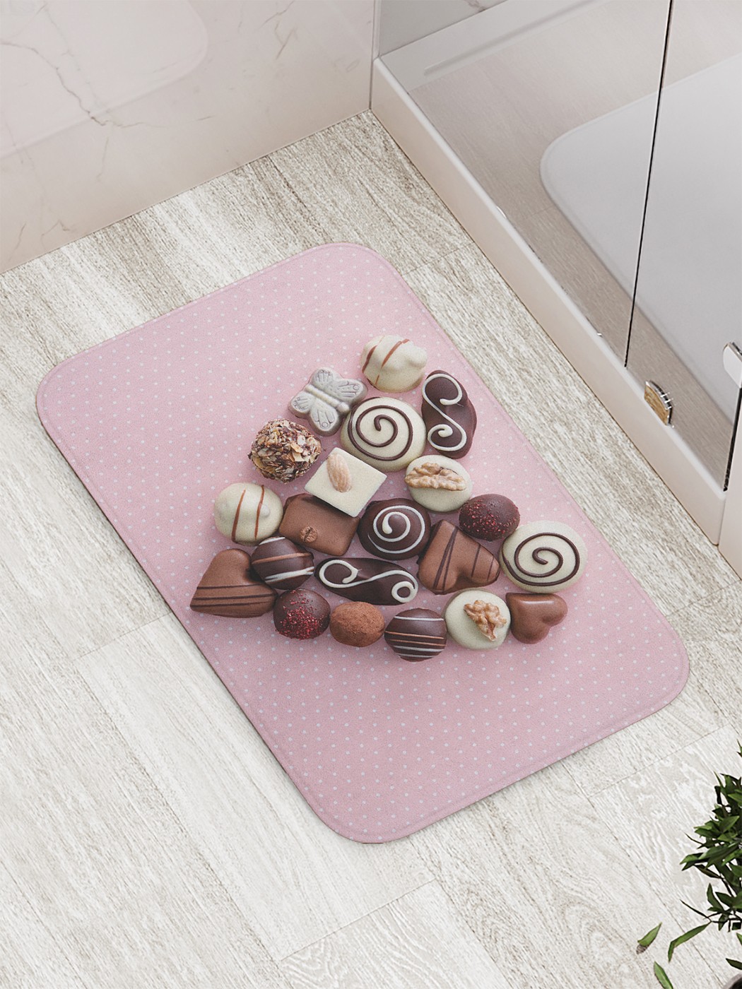 

bath_84854 Коврик противоскользящий для ванной, сауны, бассейна, 77х52 см
