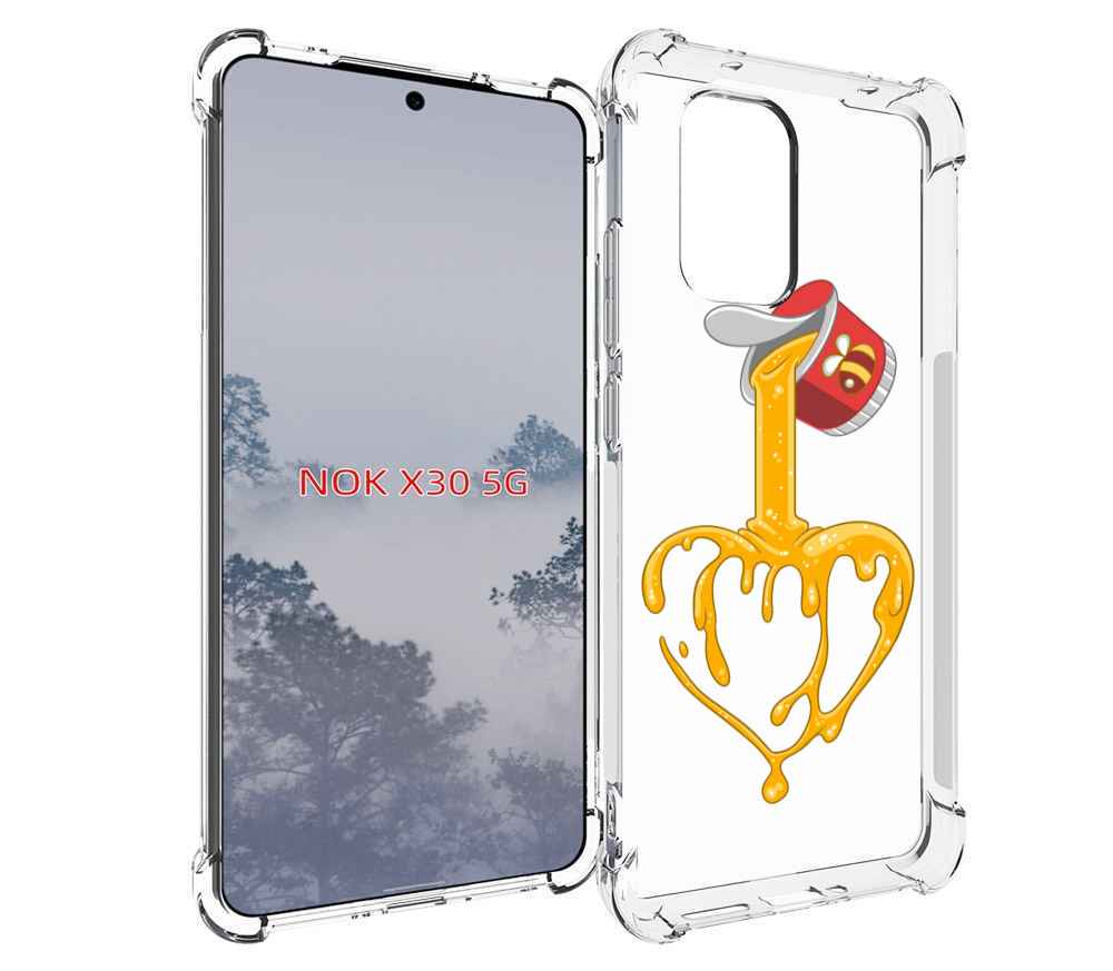 

Чехол MyPads медовое сердце для Nokia X30 5G, Tocco