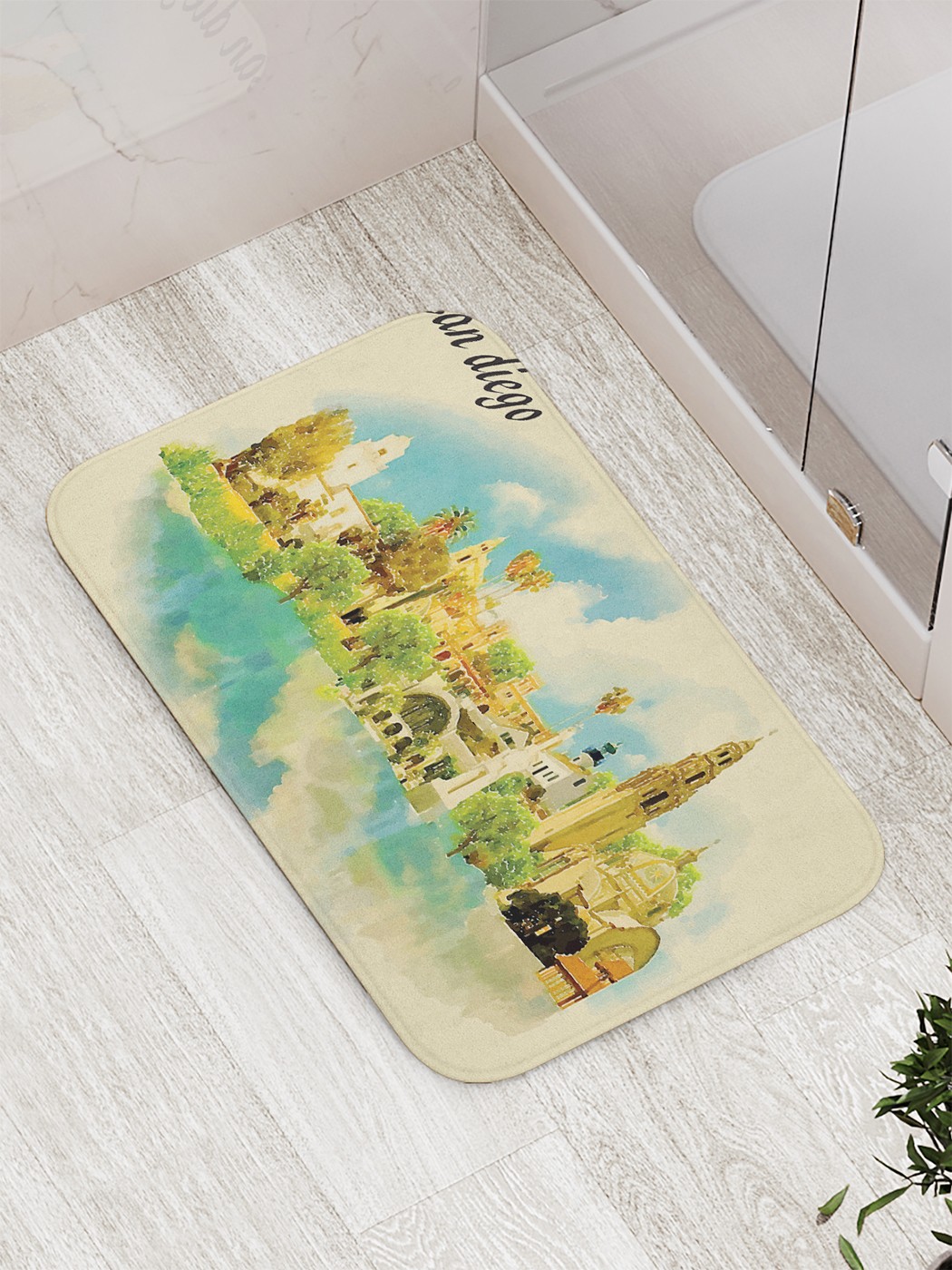 

bath_71847 Коврик противоскользящий для ванной, сауны, бассейна, 77х52 см