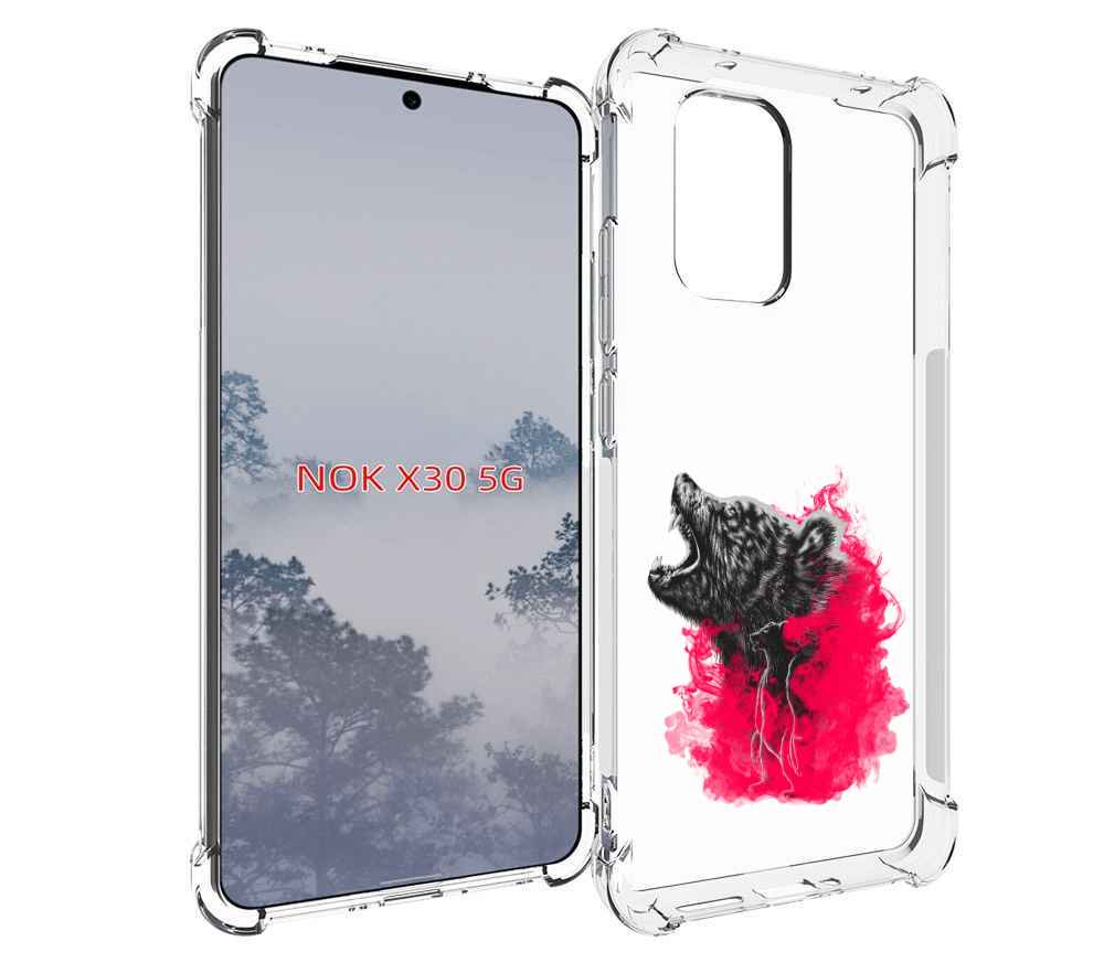 

Чехол MyPads медведь в дымке для Nokia X30 5G, Tocco