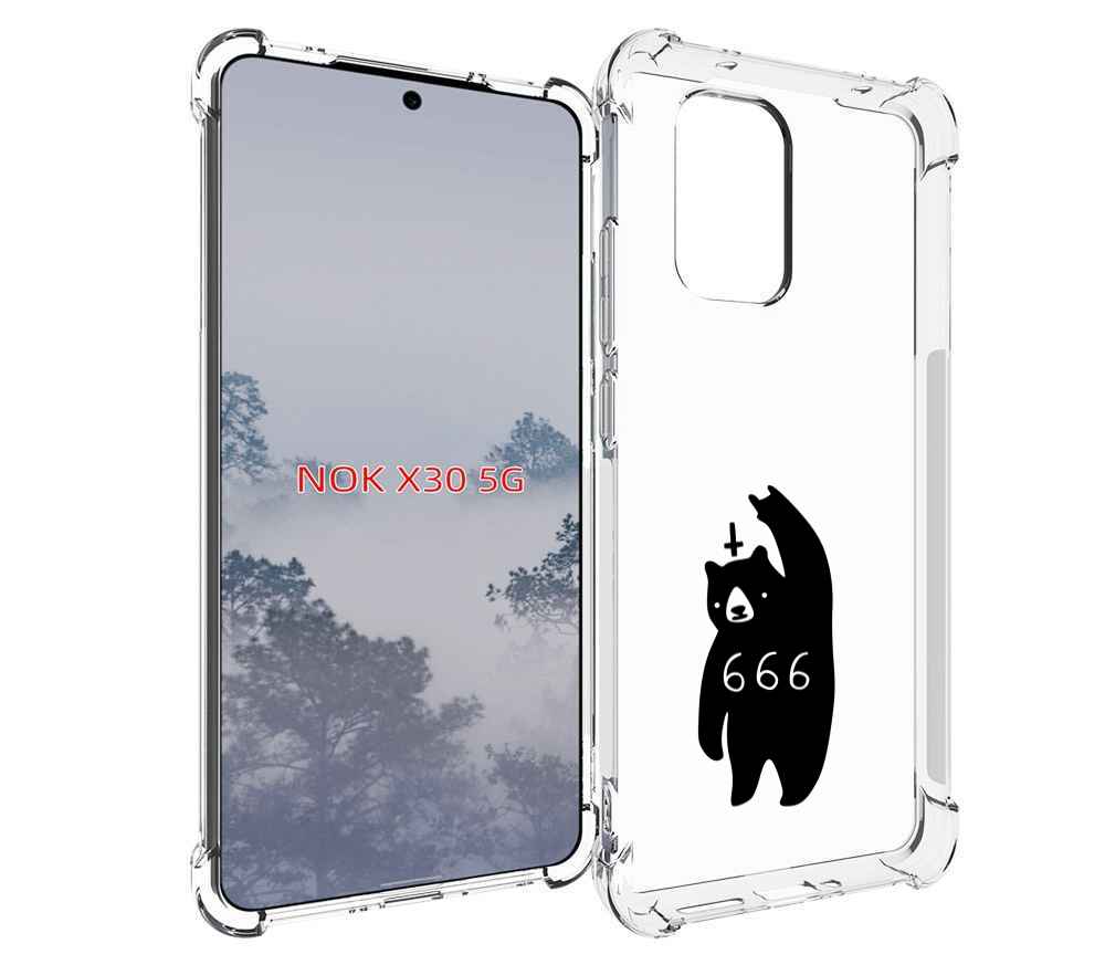 

Чехол MyPads медведь 666 для Nokia X30 5G, Tocco