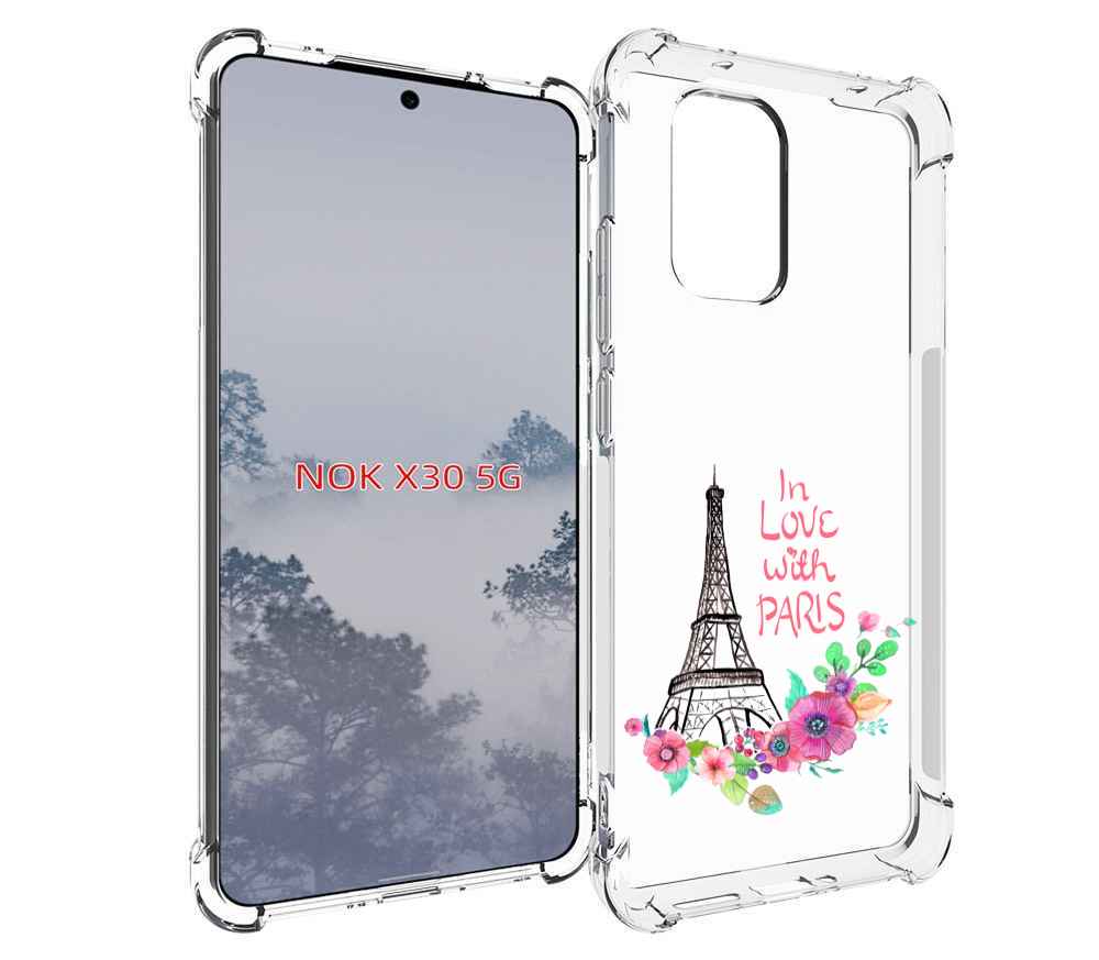 

Чехол MyPads любимый париж для Nokia X30 5G, Tocco