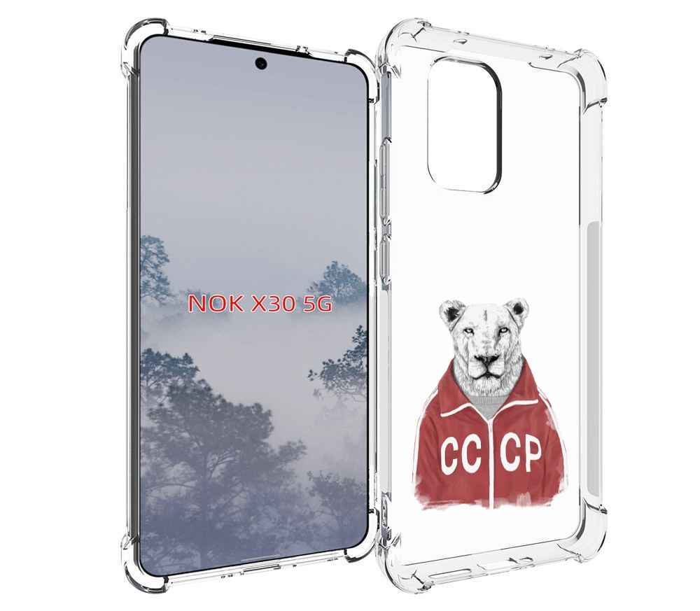 

Чехол MyPads львица ссср для Nokia X30 5G, Tocco