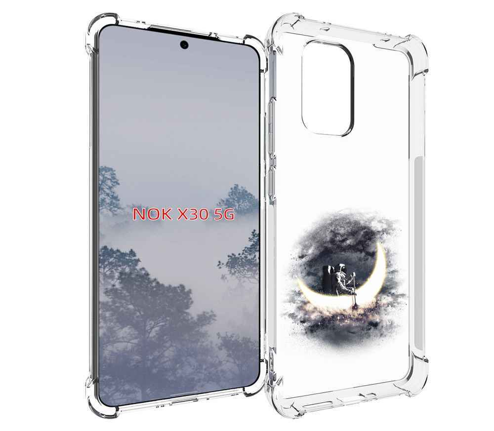 

Чехол MyPads лунный путешественник для Nokia X30 5G, Tocco