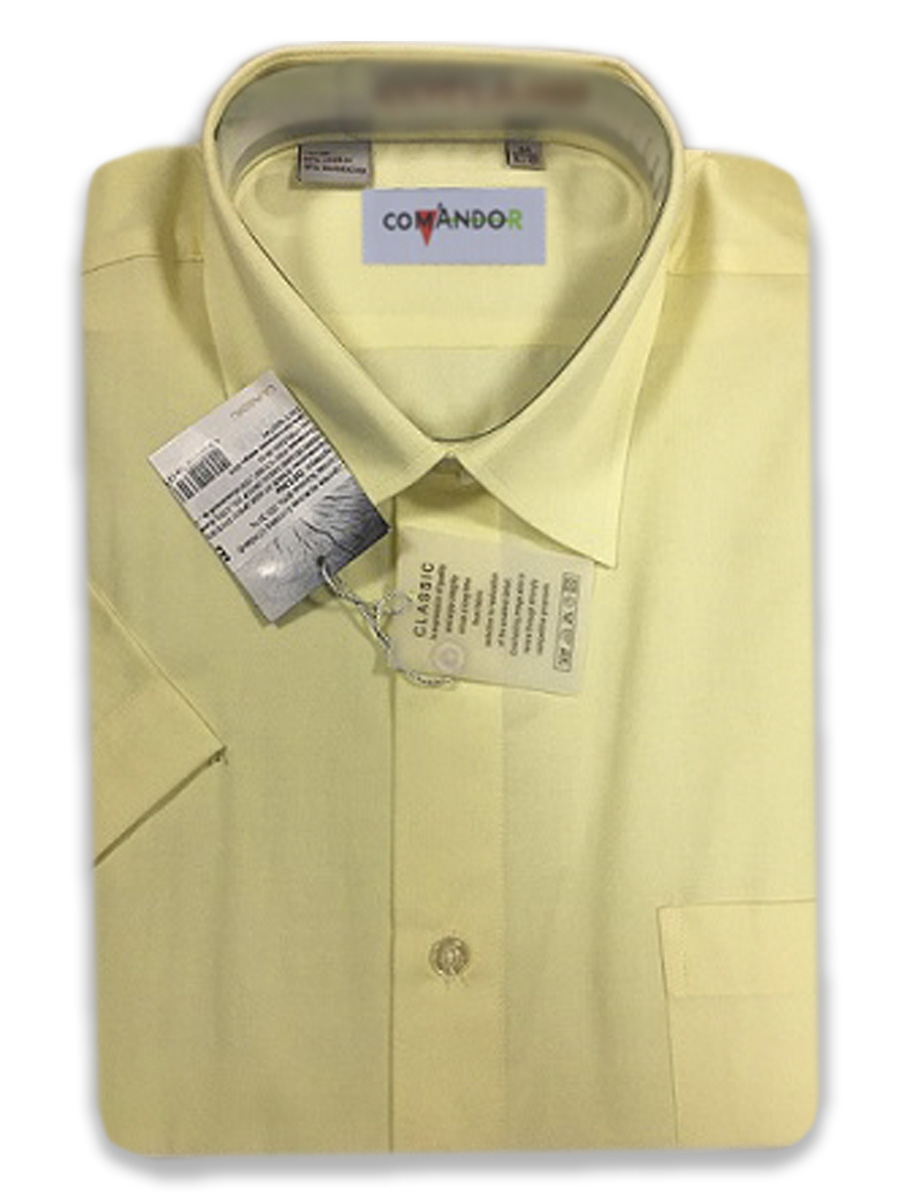 Рубашка мужская Comandor DF 236-K желтая 39/170-178