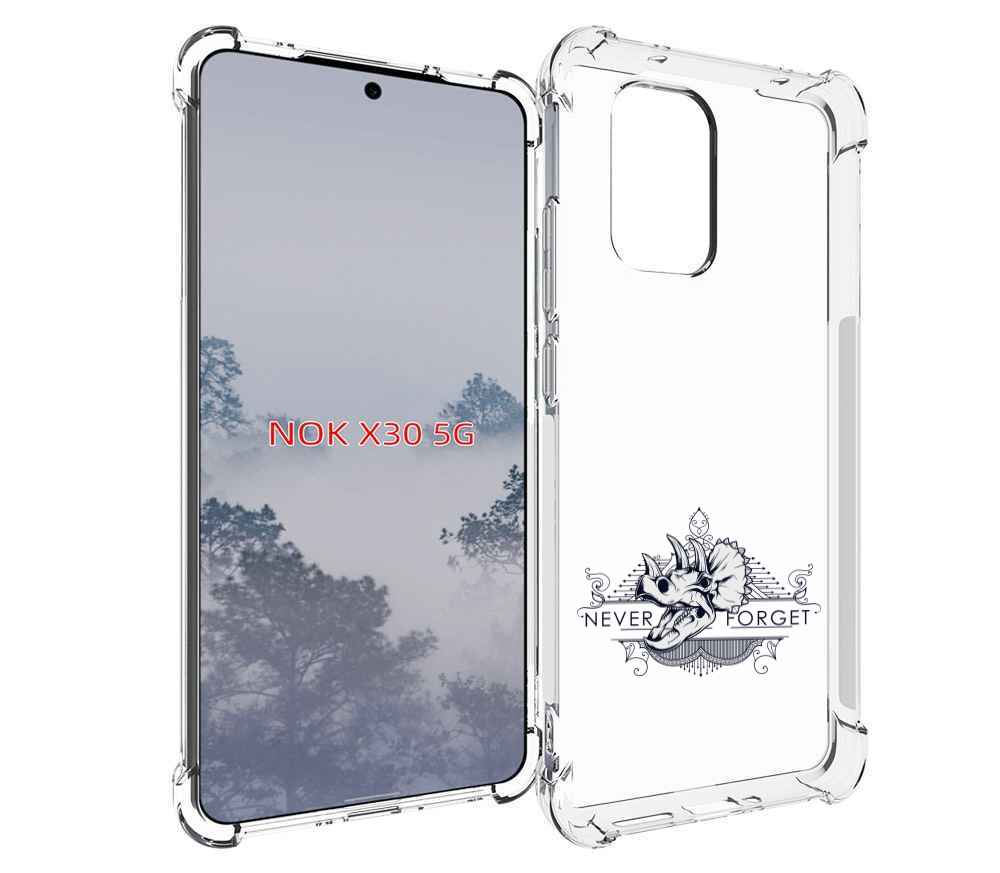 

Чехол MyPads логотип носорога никогда не забуду для Nokia X30 5G, Tocco