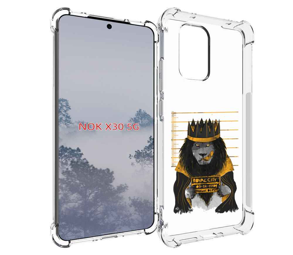 

Чехол MyPads лев в законе для Nokia X30 5G, Tocco