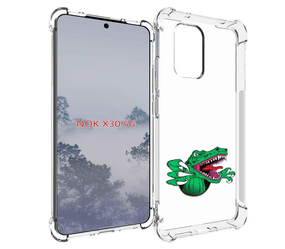 

Чехол MyPads крокодил для Nokia X30 5G, Tocco