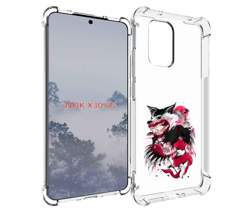 

Чехол MyPads красная шапочка для Nokia X30 5G, Tocco