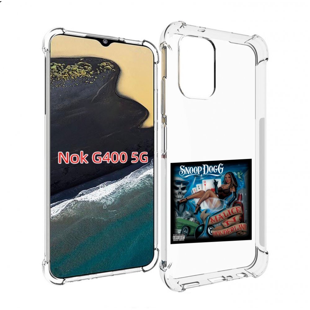 

Чехол MyPads Snoop Dogg MALICE N WONDERLAND для Nokia G400 5G, Прозрачный, Tocco