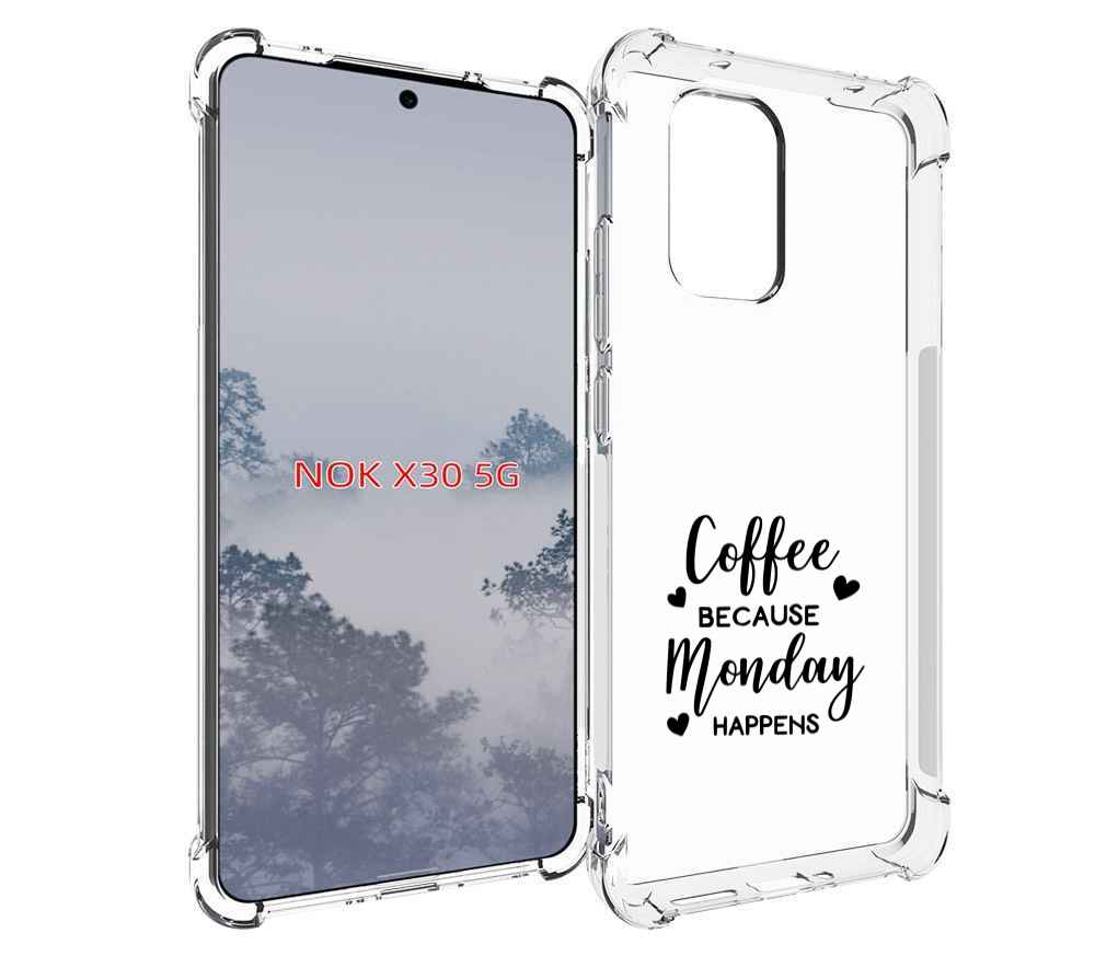 

Чехол MyPads кофе и понедельник стал счастливым для Nokia X30 5G, Tocco